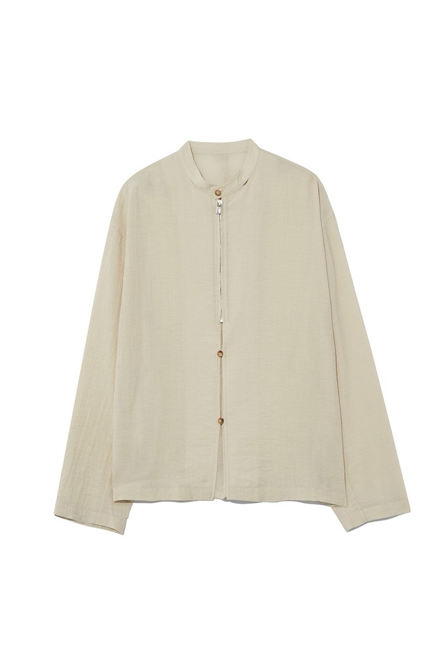 [LE17SEPTEMBRE][メンズ] STAND COLLAR SHIRT [IVORY] 正規品 韓国ブランド 韓国通販 韓国代行 韓国ファッション LE 17 SEPTEMBRE ル 17 セプテンバー le 917韓国 店舗