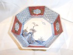 伊万里色絵山水八角鉢 Imari porcelain bowl   