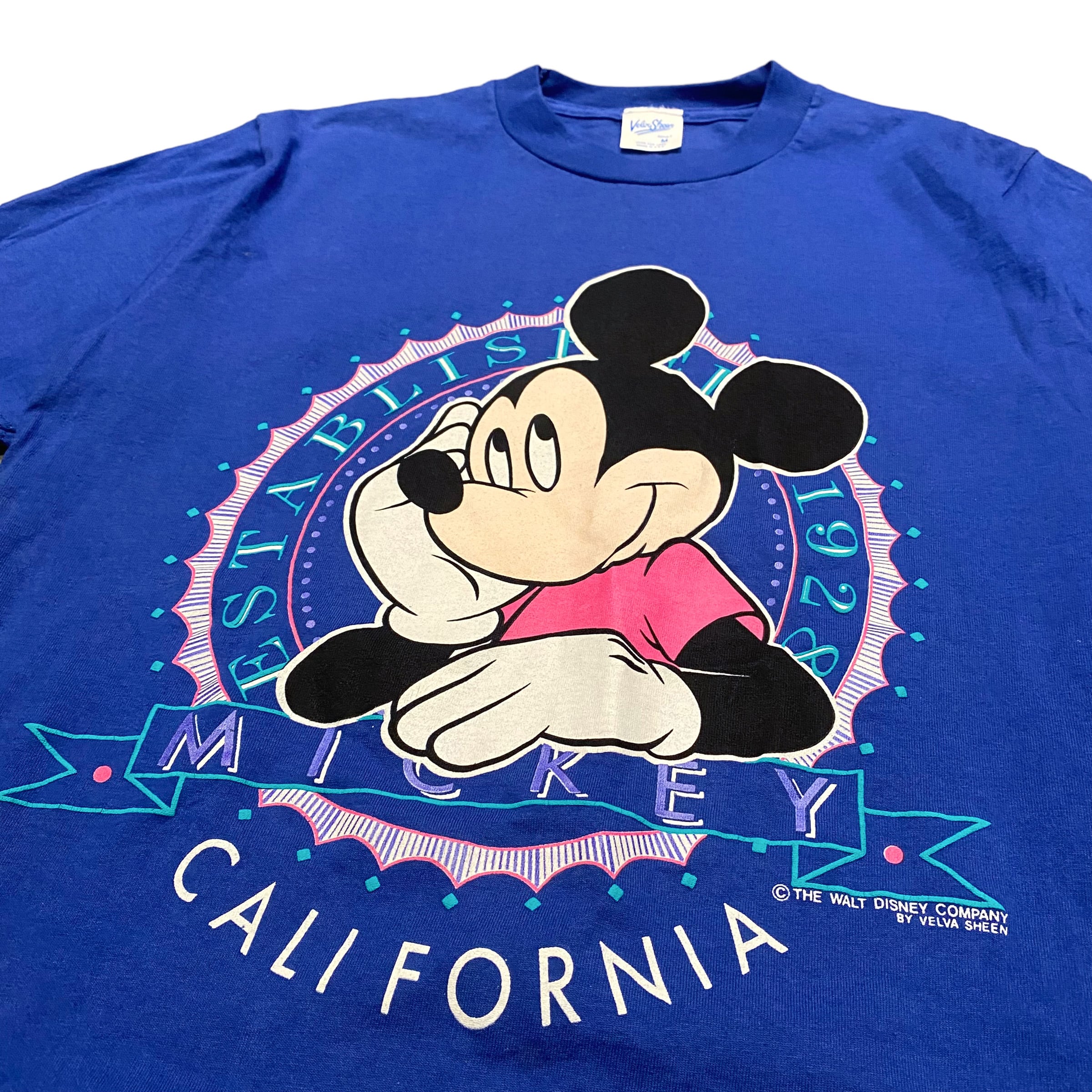 90s  Disney ミッキー Tシャツ MADE IN USA 丸胴 黒