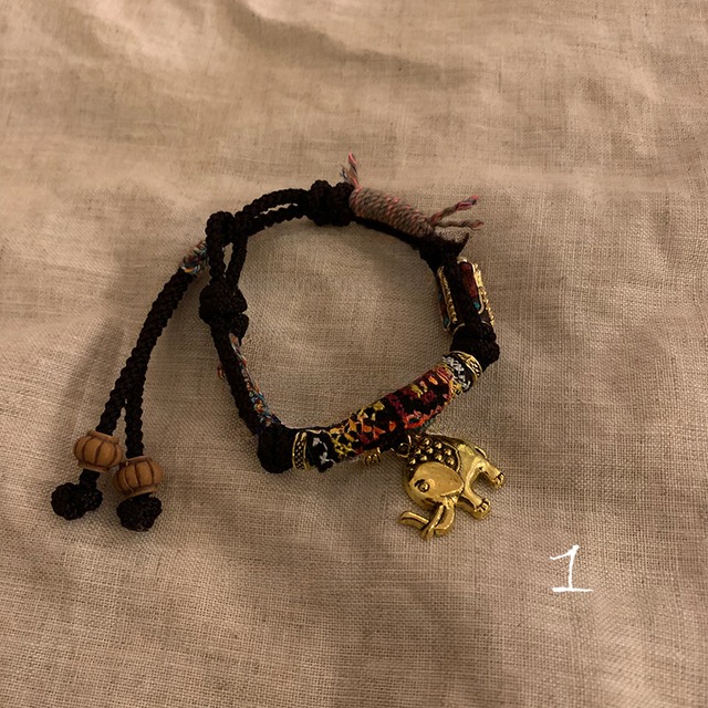Somedayif手つくり民族風編みブレスレット 2s