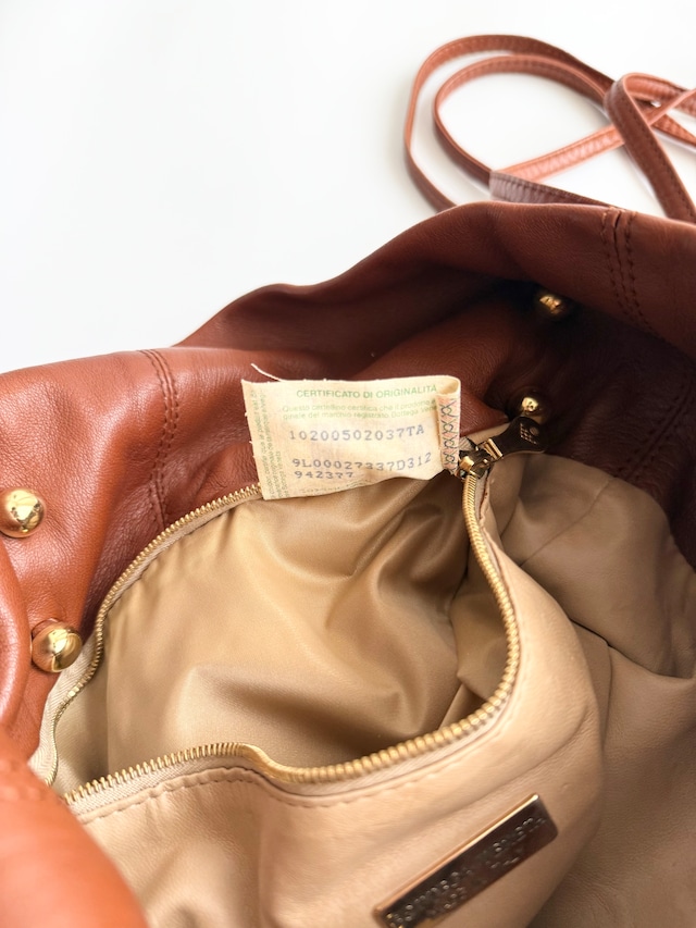 1990s BOTTEGA VENETA LEATHER SHOULDER BAG