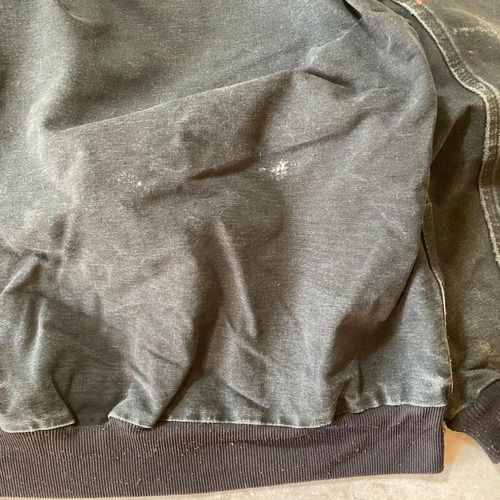 90s Carhartt アクティブジャケット ブラック フェード 無地 USA製 jacket 詳細写真16