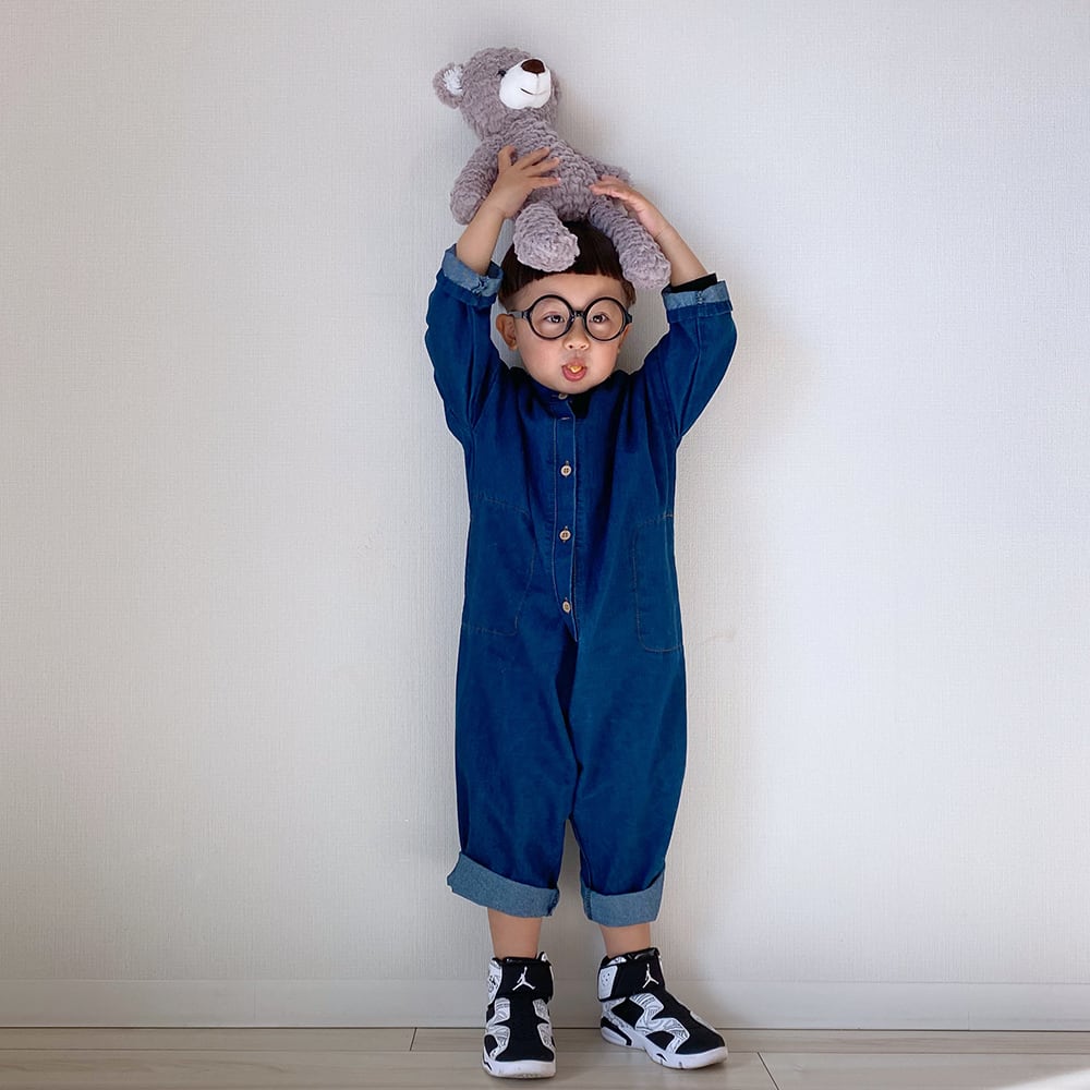 【即納】デニムオールインワン