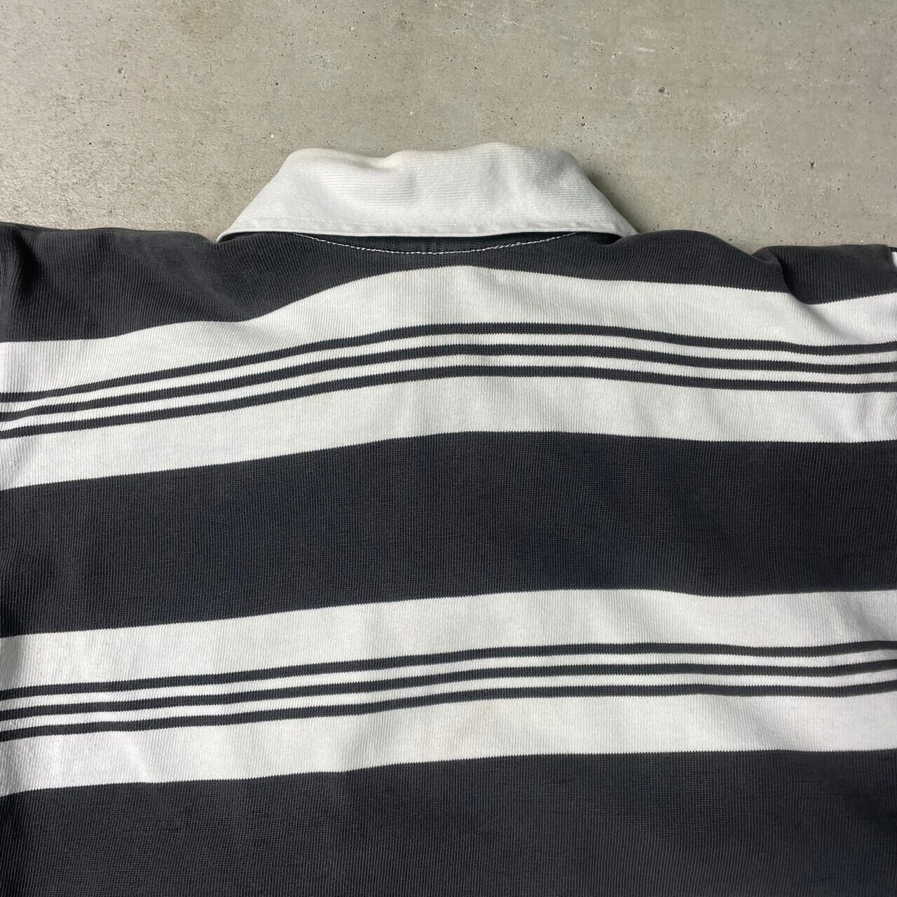 70~80年代 adidas アディダス ラガーシャツ ボーダー メンズL相当 古着