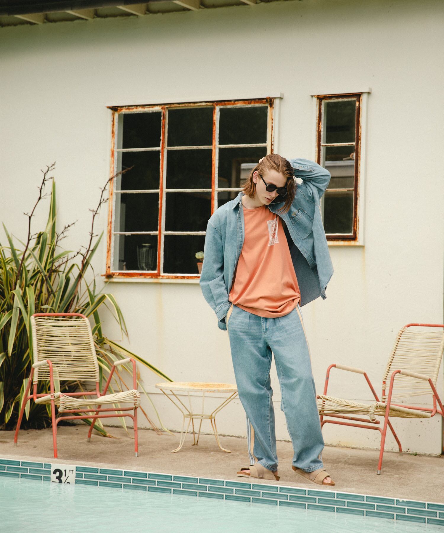 SUNS】SIDE LINE VINTAGE BIG DENIM SHIRTS［RSS017］ | #Re:room