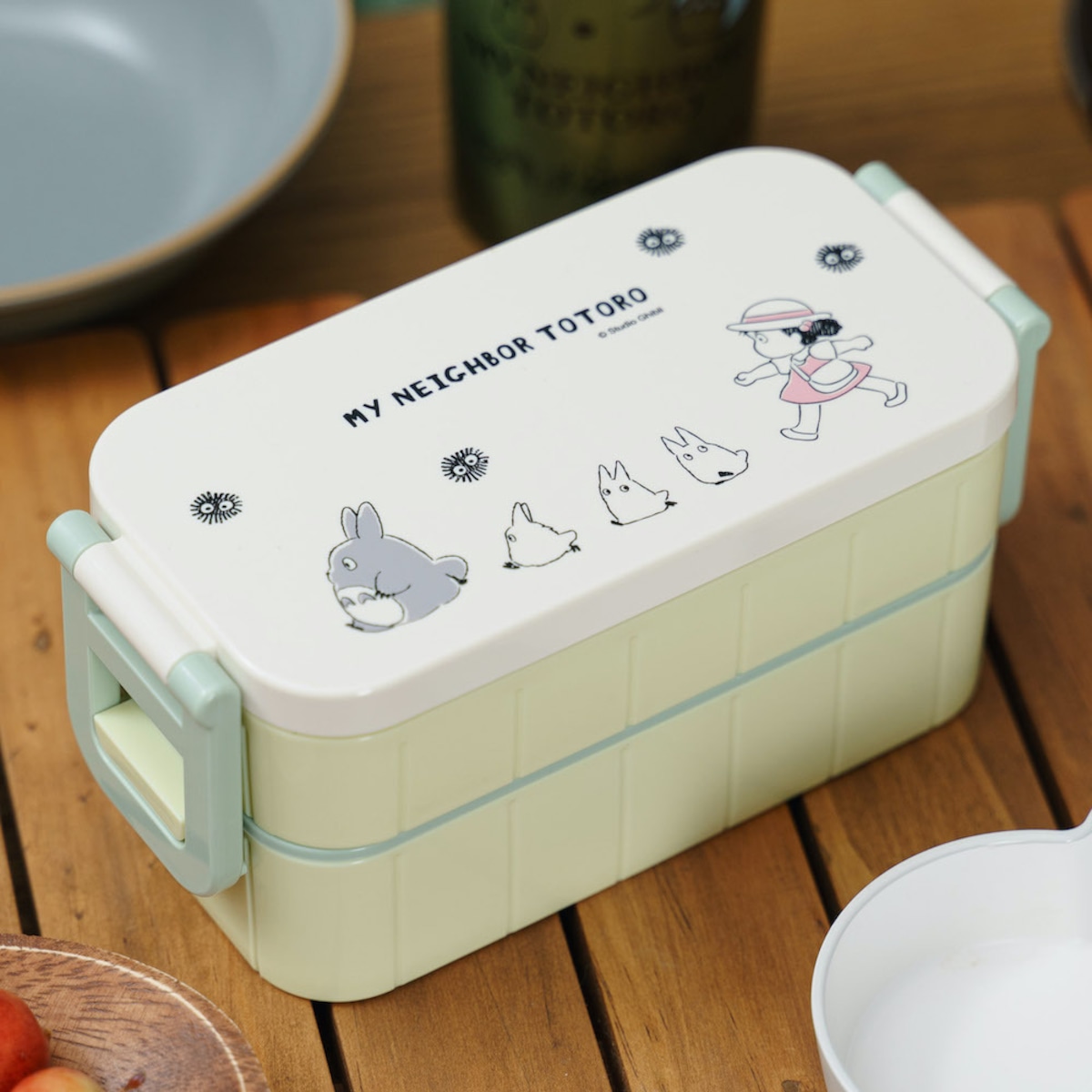 となりのトトロ 抗菌タイトランチボックス2段 600ml 行進（8655） | す 