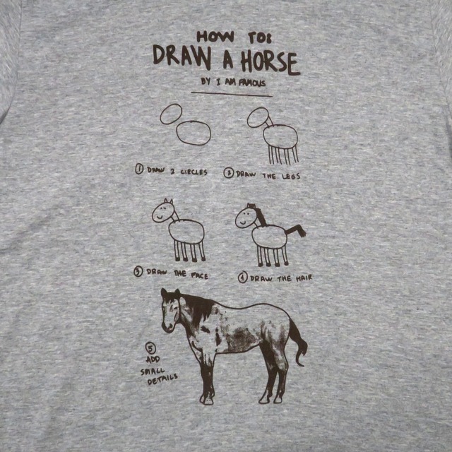 馬の描き方って知ってる How To Draw A Horse 馬の描き方 Tシャツ World Design Connect ワールド デザイン コネクト Wdc