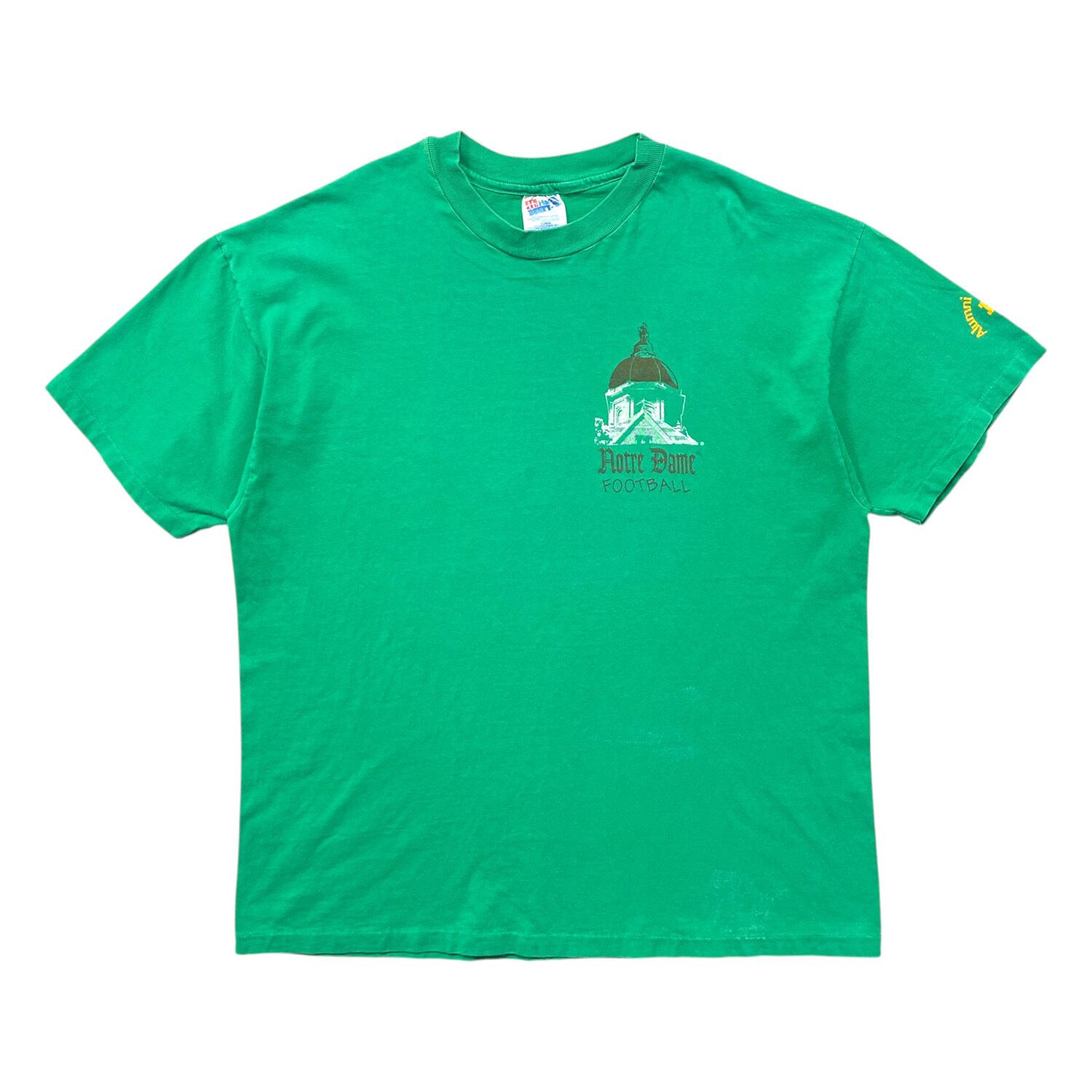 USA 古着 90S ノートルダム大学 フットボール カレッジ ヴィンテージ T