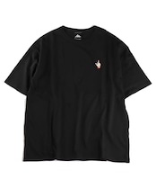 RAISE MIDDLE FINGER - 刺繍Tee(ビッグシルエット)