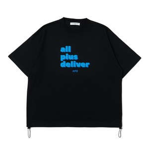 APD LOGO DRAWCORD SS TEE / BLACK