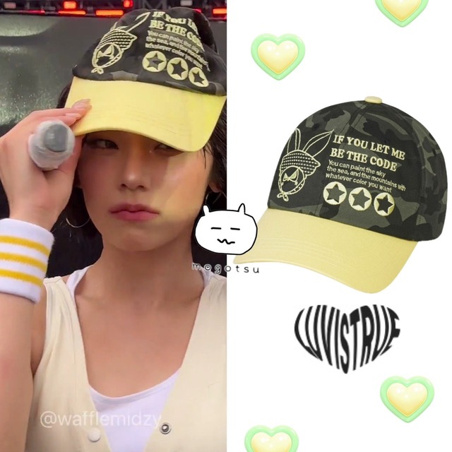 ★ITZY イェジ 着用！！【LUVISTRUE】SM RABBIT BALL CAP(YELLOW)