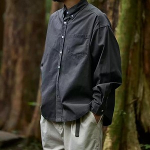 ラウンドカットヘムボタンダウンシャツ vi1522