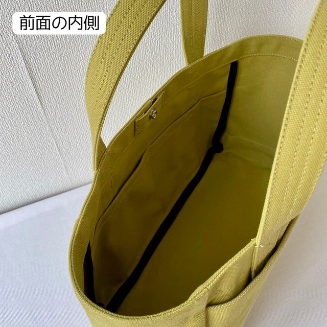 【全9色】「軽いボックストート」横長サイズ／倉敷帆布 8号帆布【受注制作】