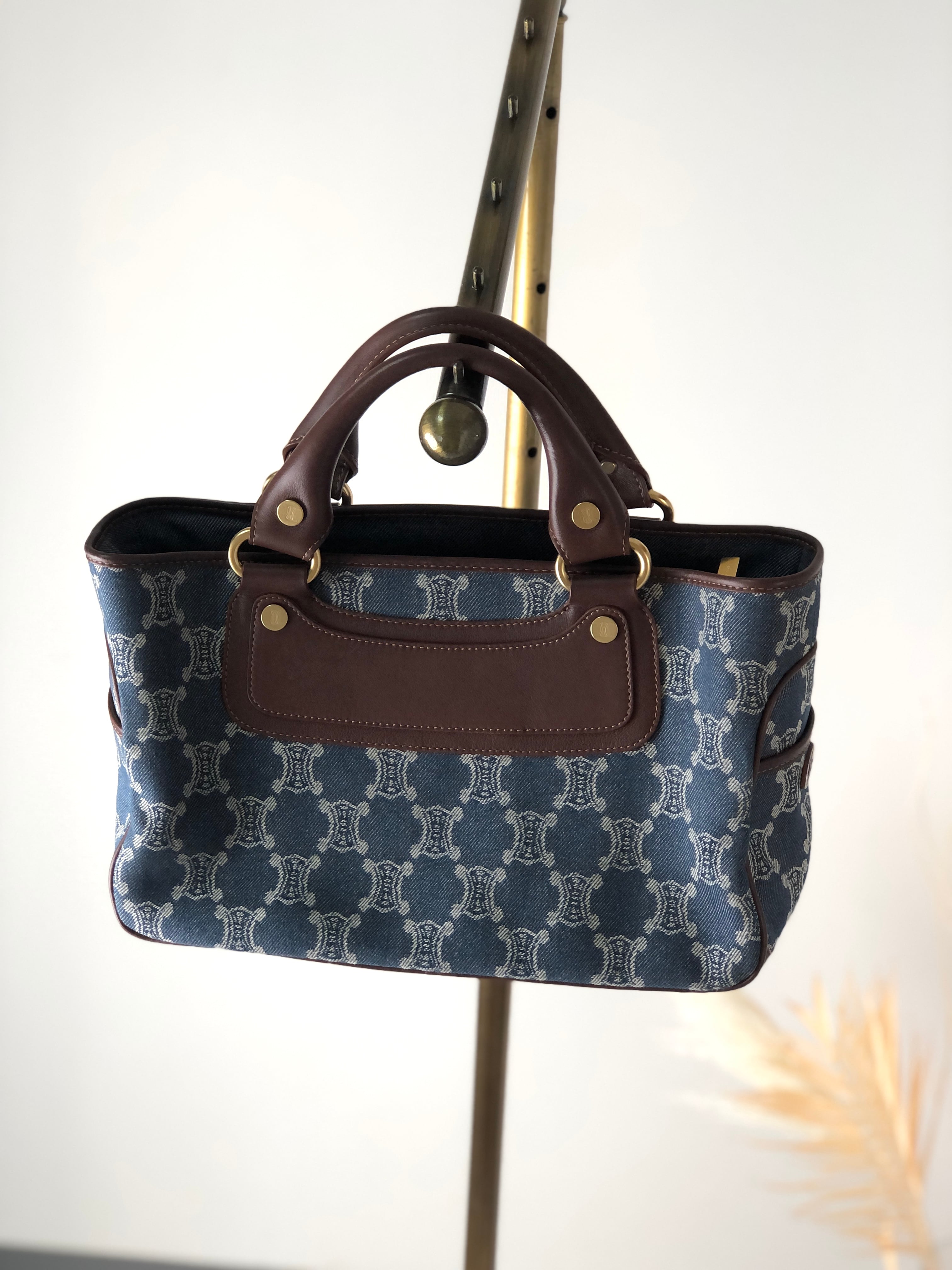 日本直送 名牌中古包 】CELINE セリーヌ パリマカダム ハンドバッグ 