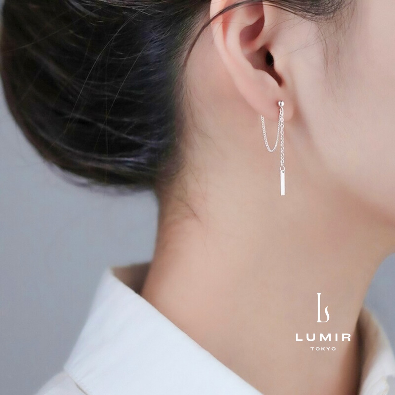 ロングチェーンタッセルピアス