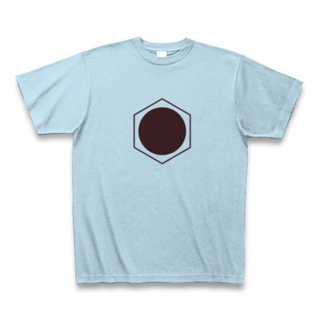 理系Tシャツ【ベンゼン環／丸／ライトブルー】-(Scien-T'st)Benzen/Circle/Light Blue