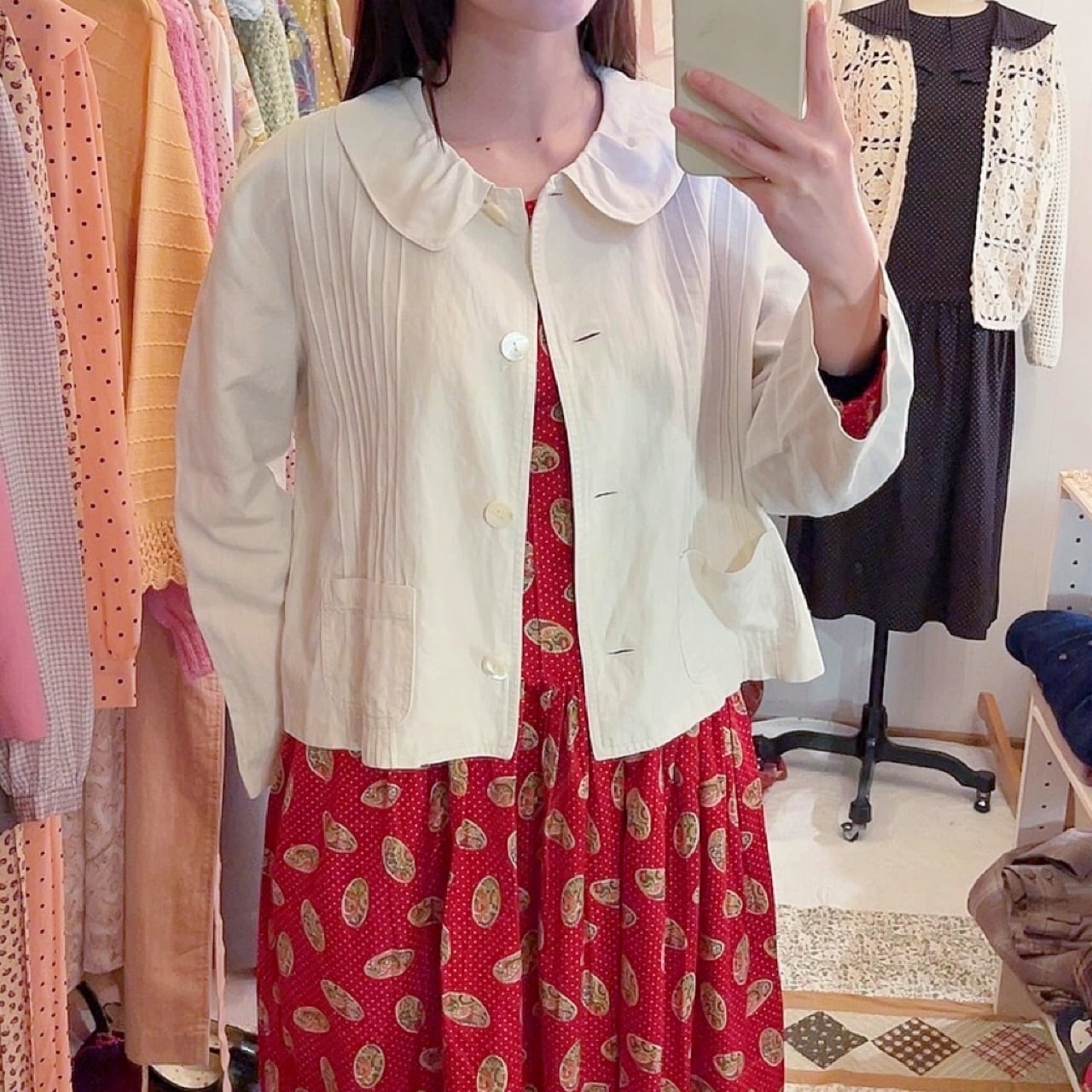 NOUGAT SUGAR / off white cotton jacket