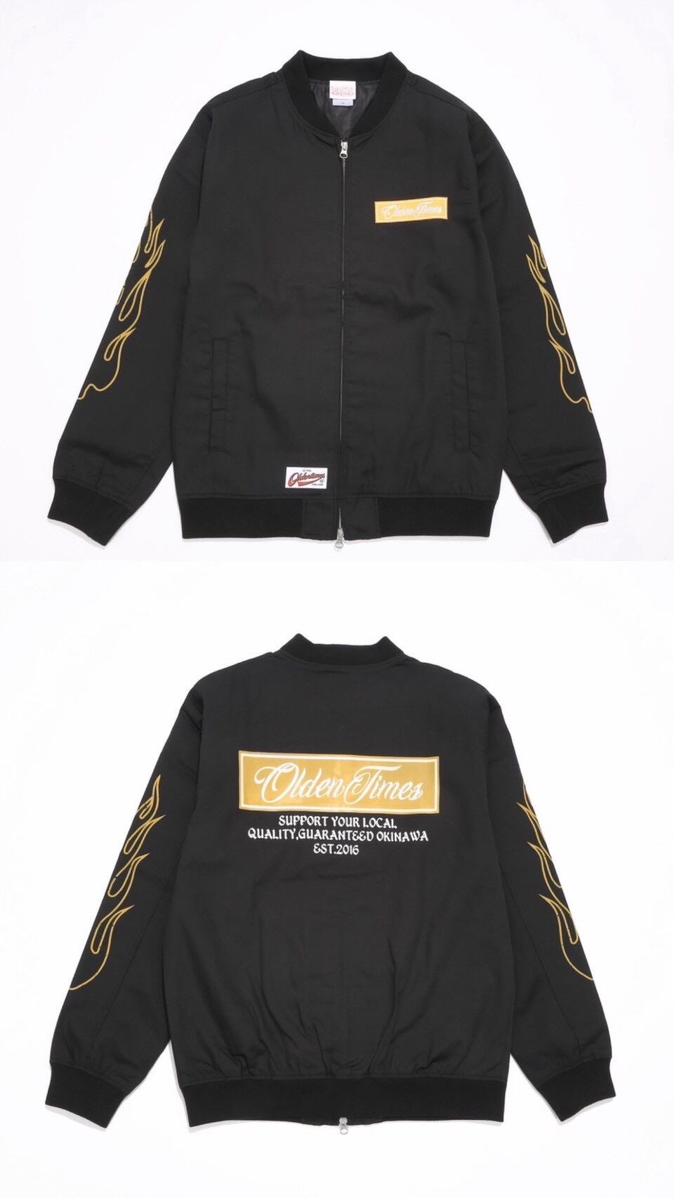 新作/2色展開】BOX LOGO T/C STADIUM JACKET | OLDENTIMES OKINAWA