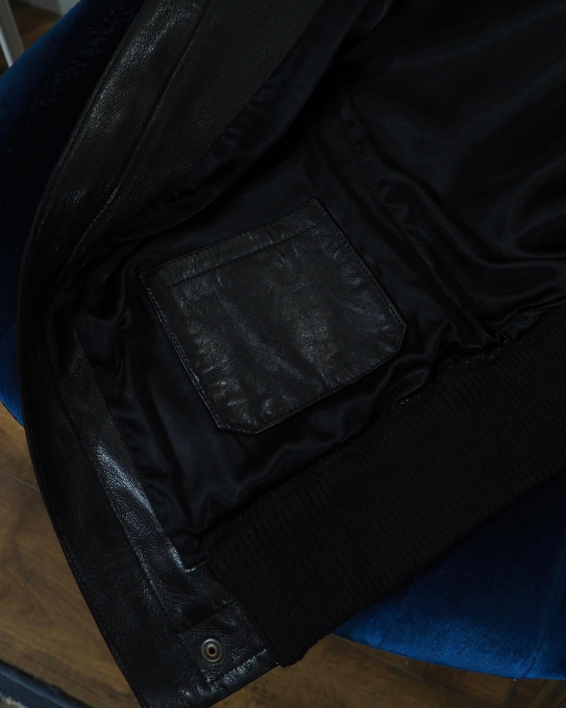 ” Made in Italy - DOLCE&GABBANA ” Special Black Lamb Leather Single Riders Jacket