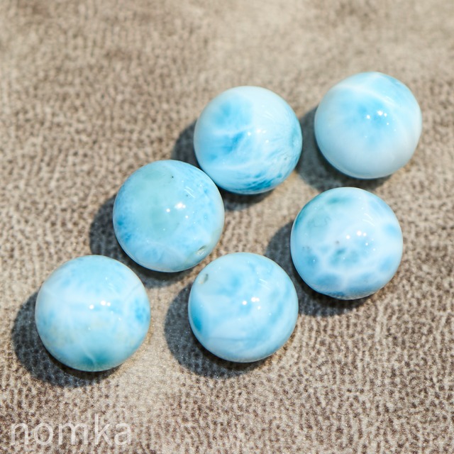 ラリマー【12mm/ドミニカ共和国産】ビーズ／一粒売り