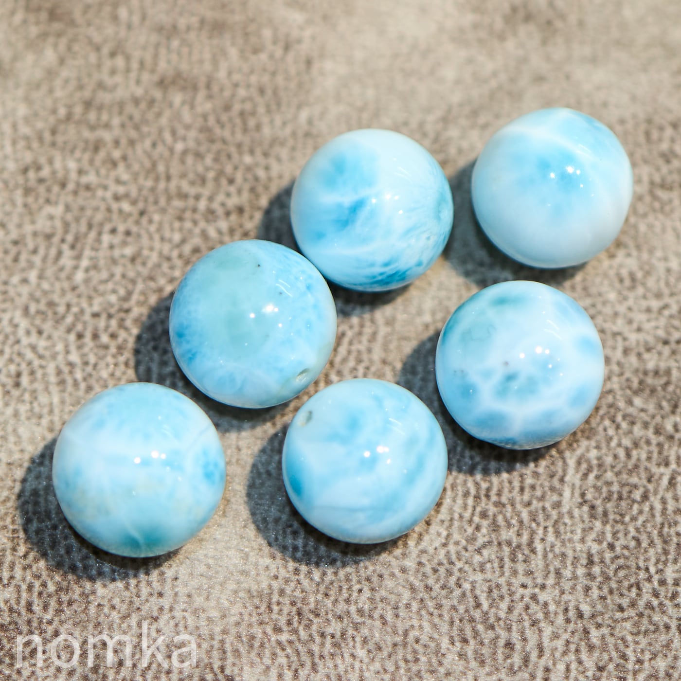 ラリマー【12mm/ドミニカ共和国産】ビーズ/一粒売り