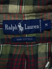 RALPH LAUREN ラルフローレン グリーンタータンチェックシャツ