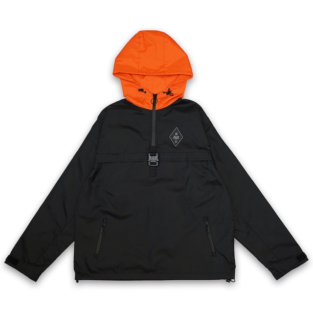 T.C.R WATERPROOF ANORAK VENTURE JACKET - BLACK / ORANGE