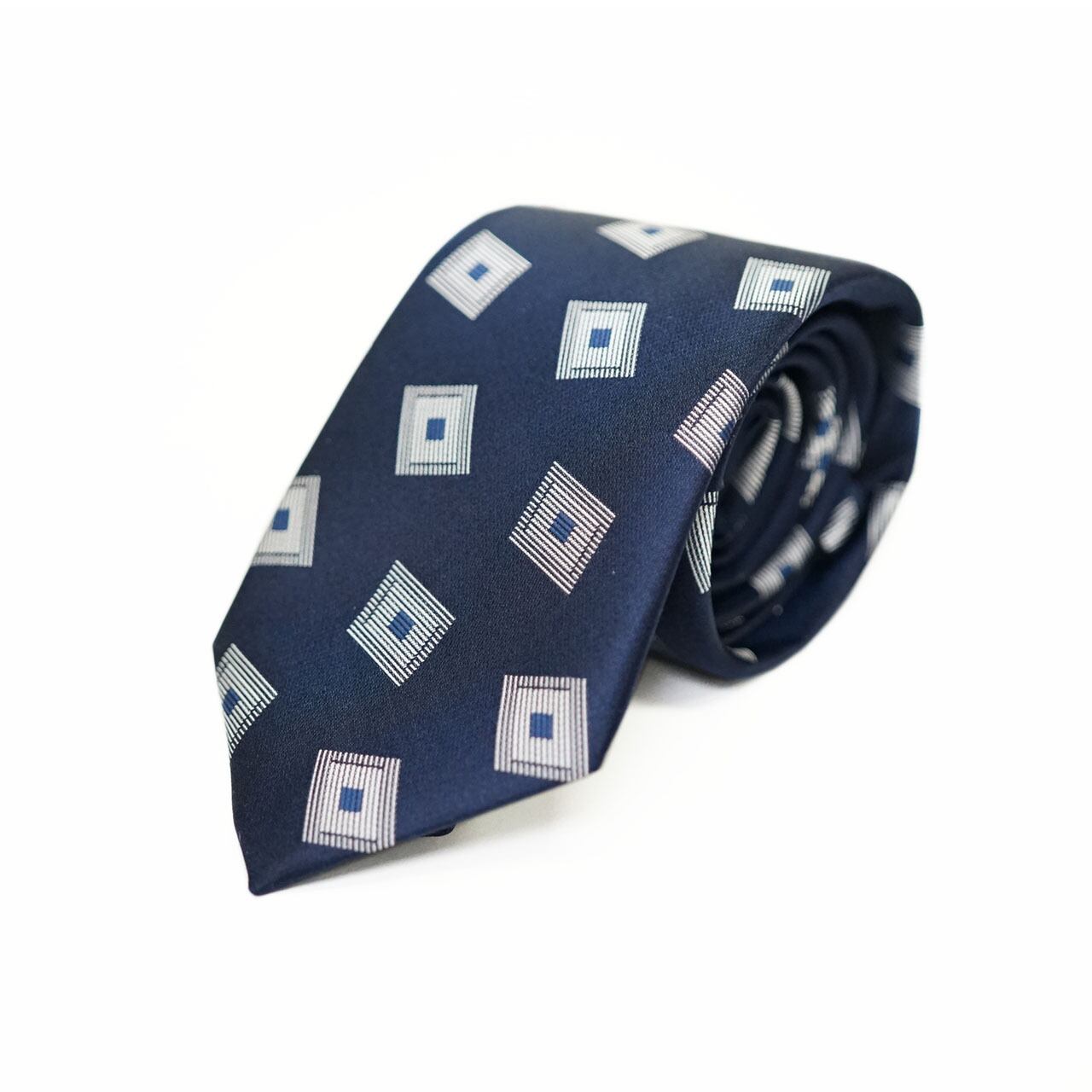 yamatoBerluti スクリプトパターン ネクタイ Gene Rights ネクタイ 202N008 ビンテージスクエアパターン | Gene Rights