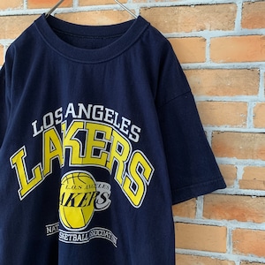 【NBA】ロサンゼルス レイカーズ Tシャツ Lakers アメリカ古着 S相当