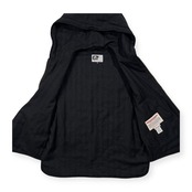 Engineered Garments エンジニアードガーメンツ ダブルジップ フード ウール キルティング ベスト サイズ S /ダークグレー/USA製/アメリカ製