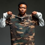 OLD ENGLISH LOGO GHOST LAYERED POLO SHIRT