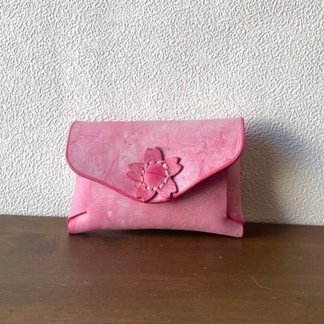 桜のコインケース