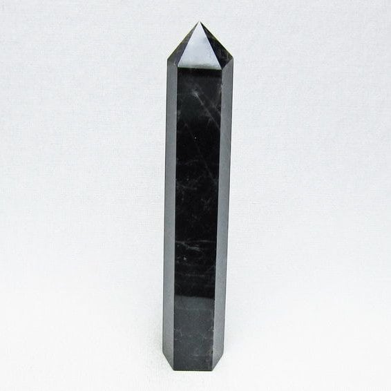 モリオン 六角柱 黒水晶 ポイント 置物 一点物 142-11220