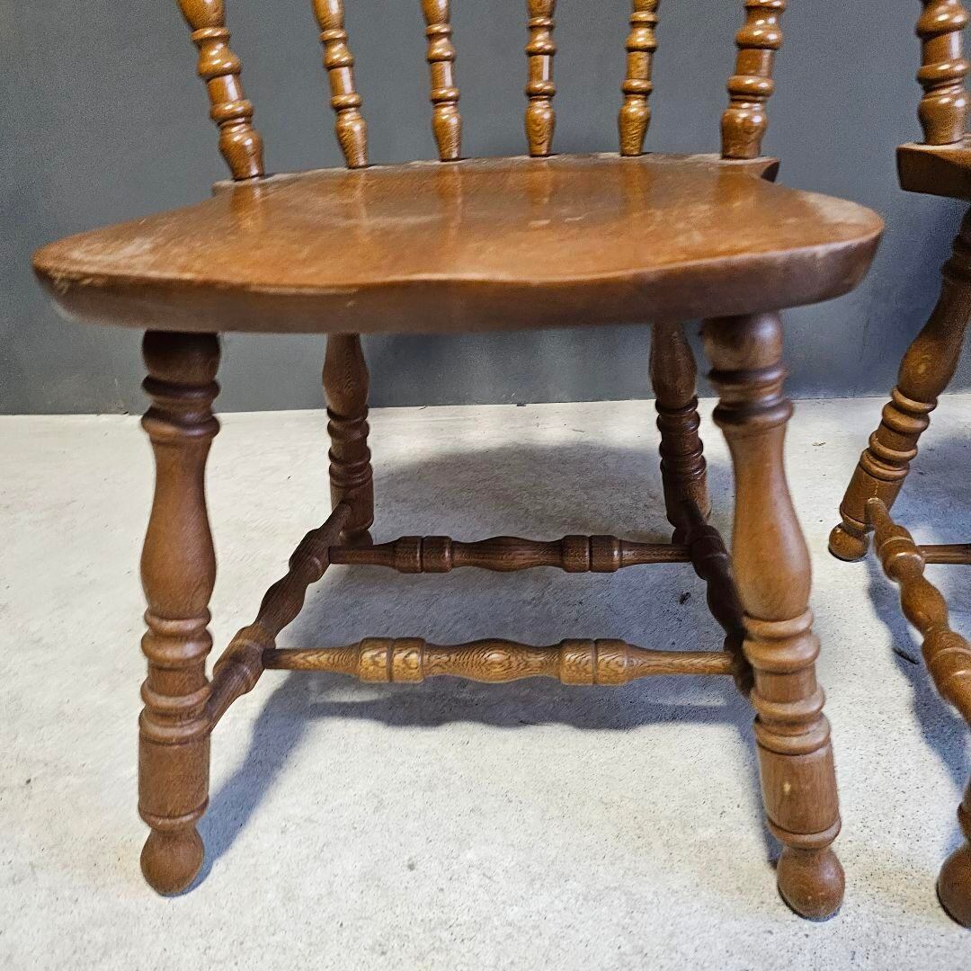 高品質飛騨家具太平winds しっかりとしたウィンザーチェア2脚56