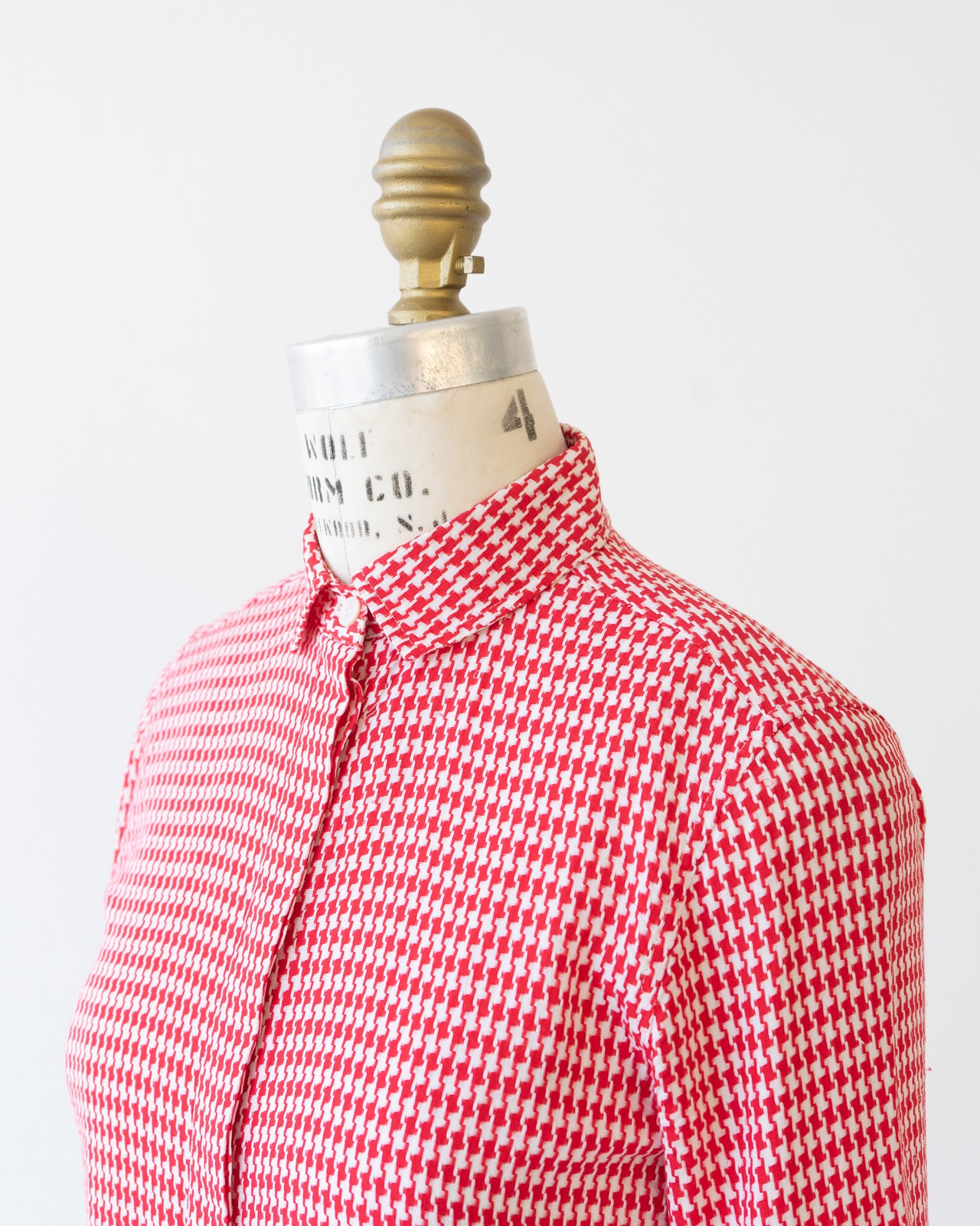 〈CÉLINE by phoebe philo〉Houndstooth shirt