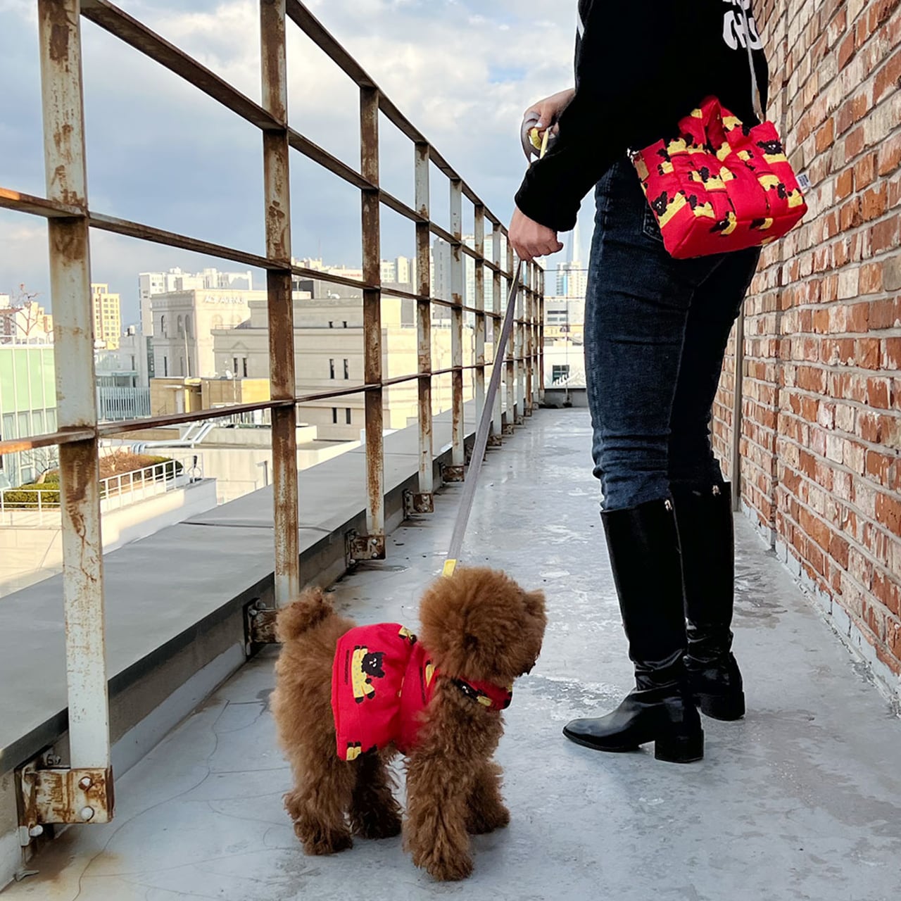 Tiny Dog Mini Bag（Red） / monchouchou | PANNA HOUSE