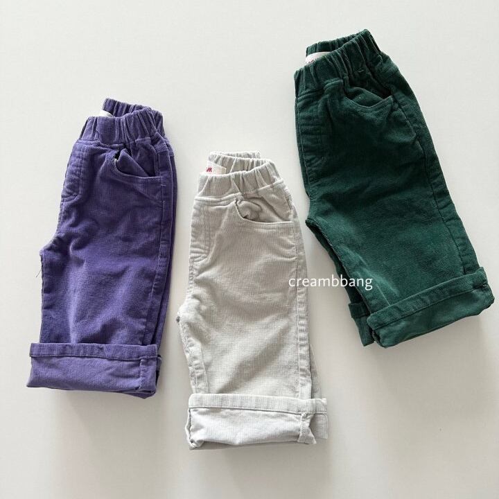 コーデュロイワイドパンツ ※ジュニアsize 【creambbang】