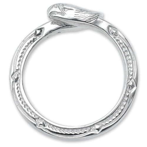鷲見太郎小フェザーダブルリング 鷲見太郎 Ring リング】ダブルイーグルフェイスリング【送料無料