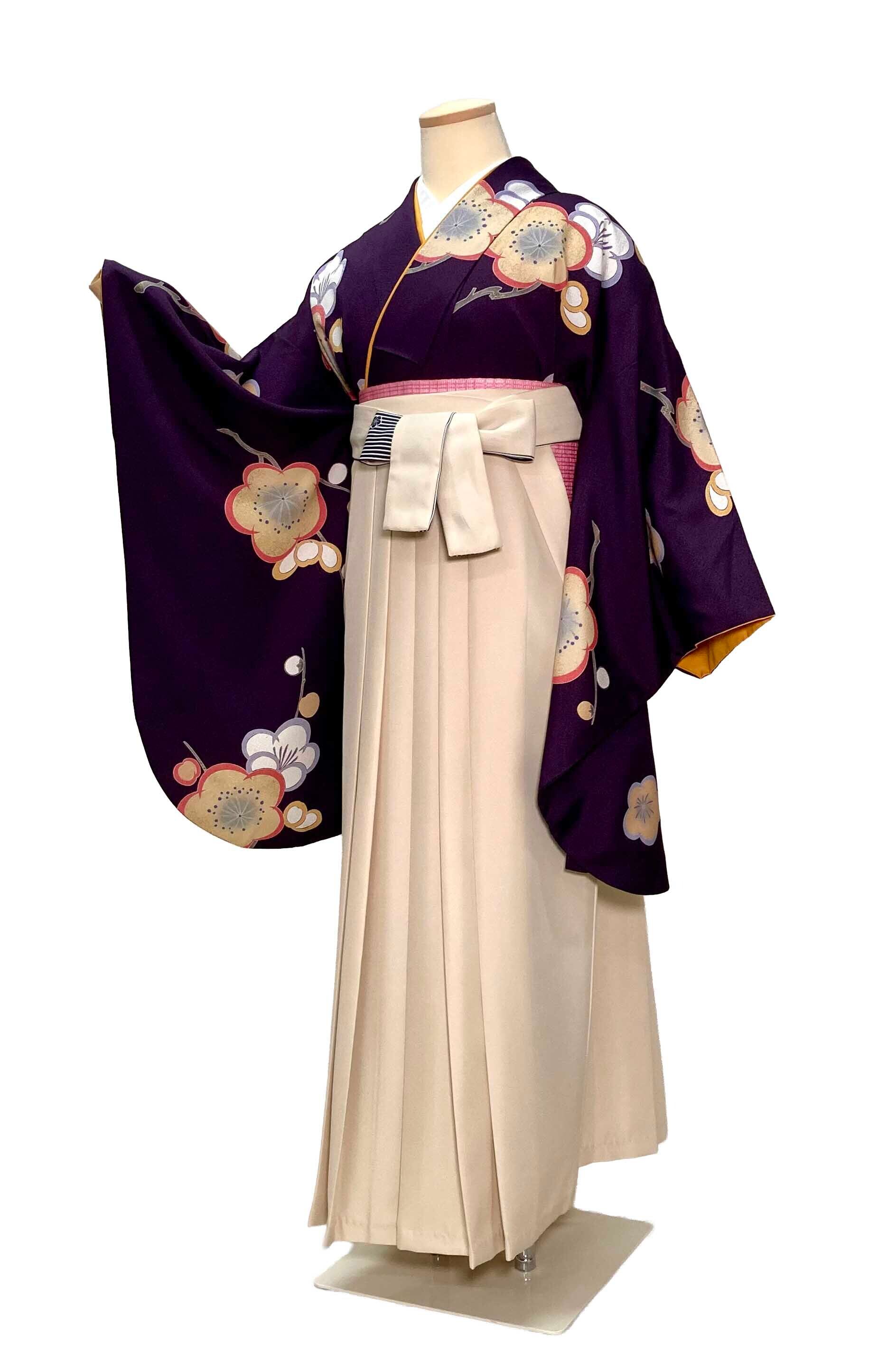 レンタル卒業袴セット（小振袖No.133-6L） | kirakujapan