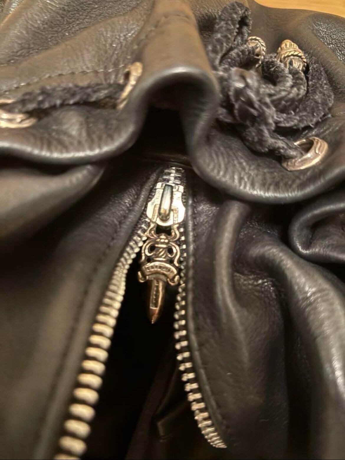 CHROME HEARTS クロムハーツ SQUIRRELY JO フィリグリークロス レザー