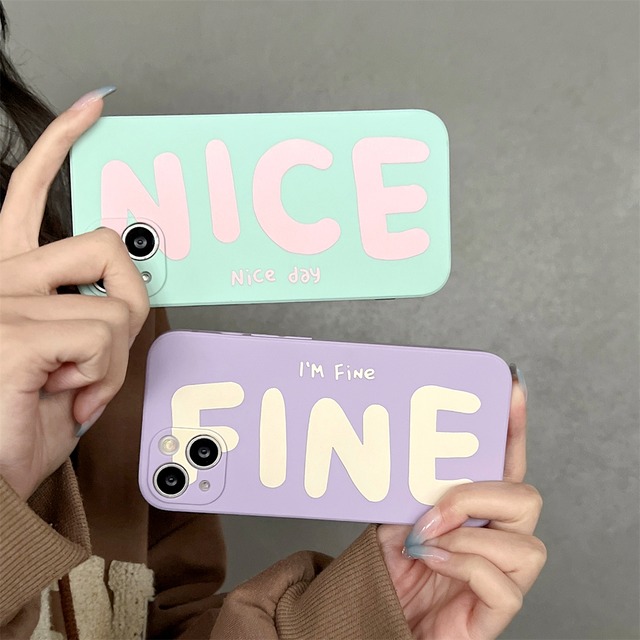 元気をくれるお守り◎パステルカラー かわいい iPhoneケース カメラ保護 nice day スマホケース ND-16267