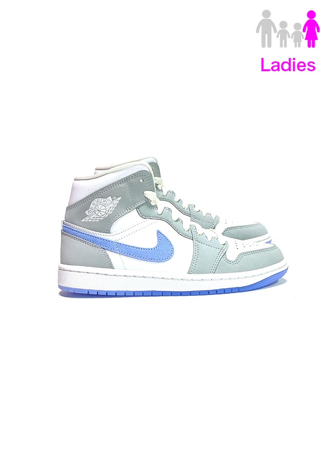 NIKE WMNS AIR JORDAN 1 MID "Wolf Grey レディースサイズ【 国内完売モデル 】BQ6472-105