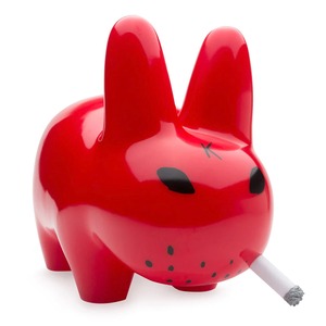 Smorkin' Labbit 10" Vinyl Lustre Gloss- Red by Frank Kozik