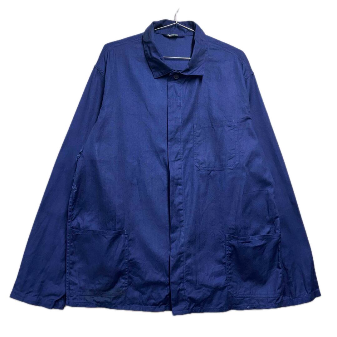 90s フレンチワークジャケット ユーロワーク フェードブルー メンズL