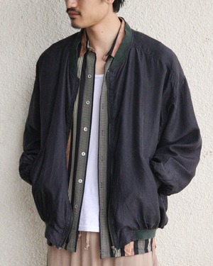 90's ROBERT STOCK silk blouson.