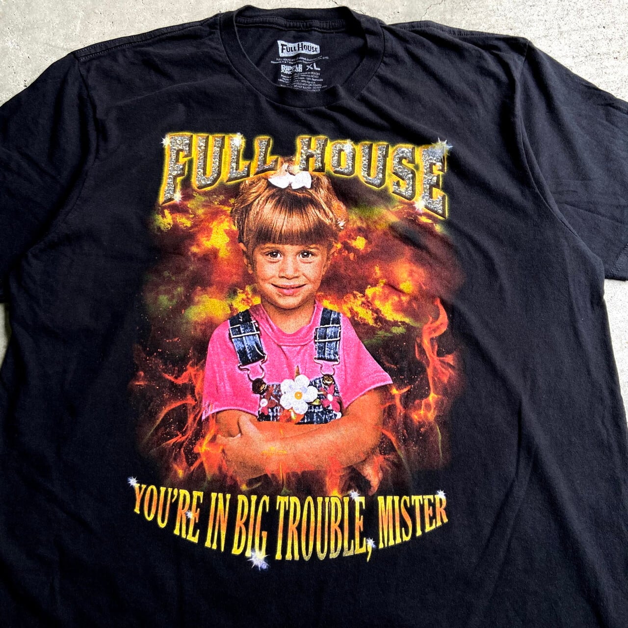 Full House フルハウス ミシェル ムービープリントtシャツ メンズxl 古着 アメリカドラマ 映画 ブラック 黒 Tシャツ Cave 古着屋 公式 古着通販サイト