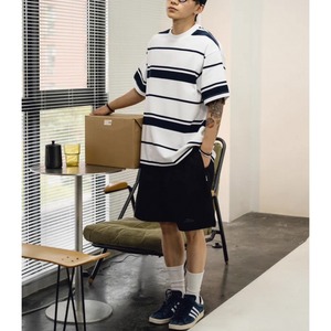 Two-tone striped t-shirt 0759