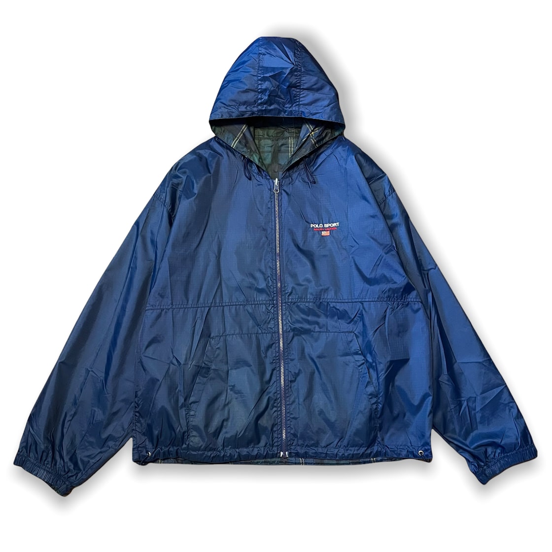 90s POLO SPORT Reversible Nylon Jacket Black watch/Navy | Pay ID 90s POLO SPORT Reversible Nylon Jacket Black watch/Navy | Pay ID