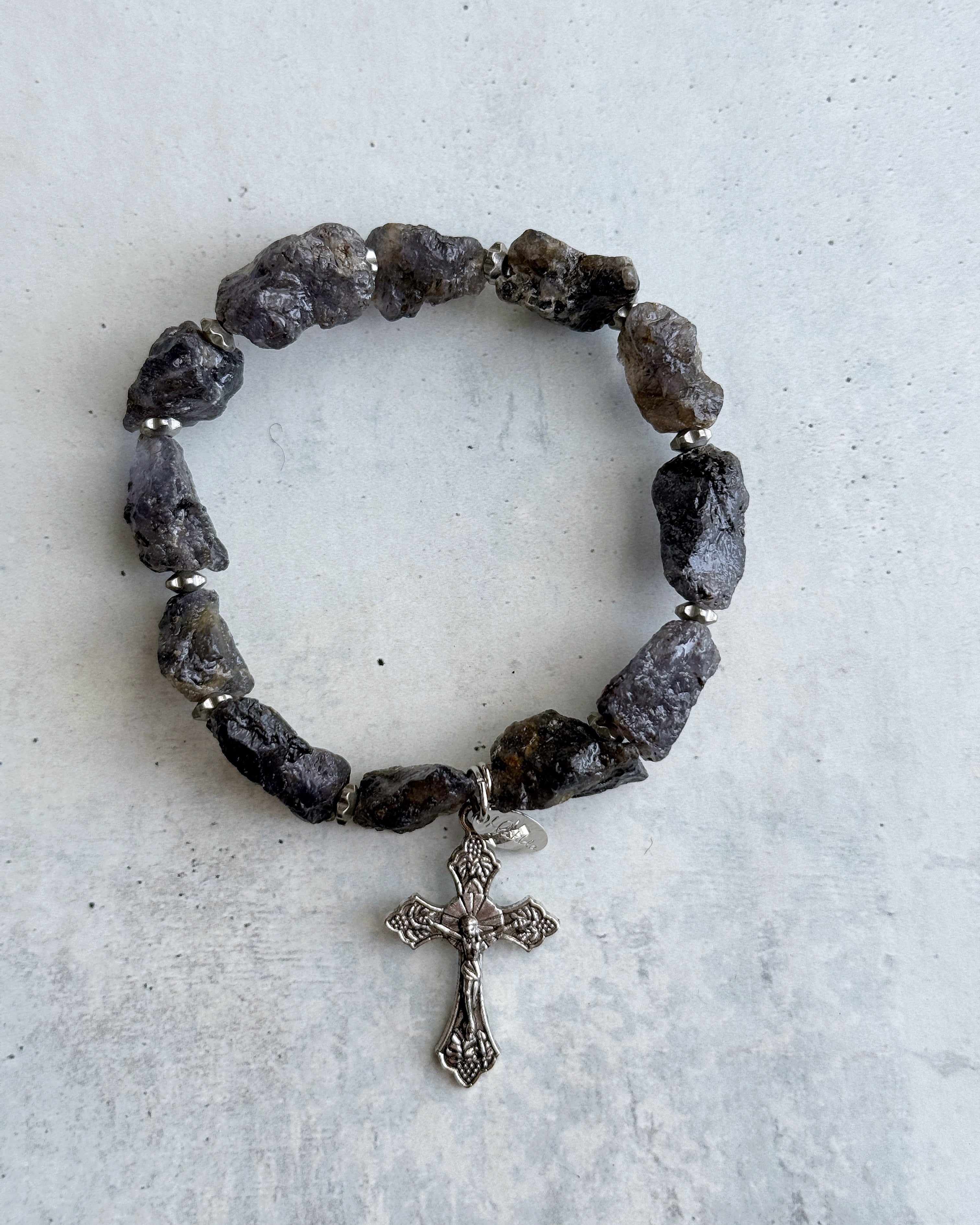 rough rock bracelet(アイオライト)