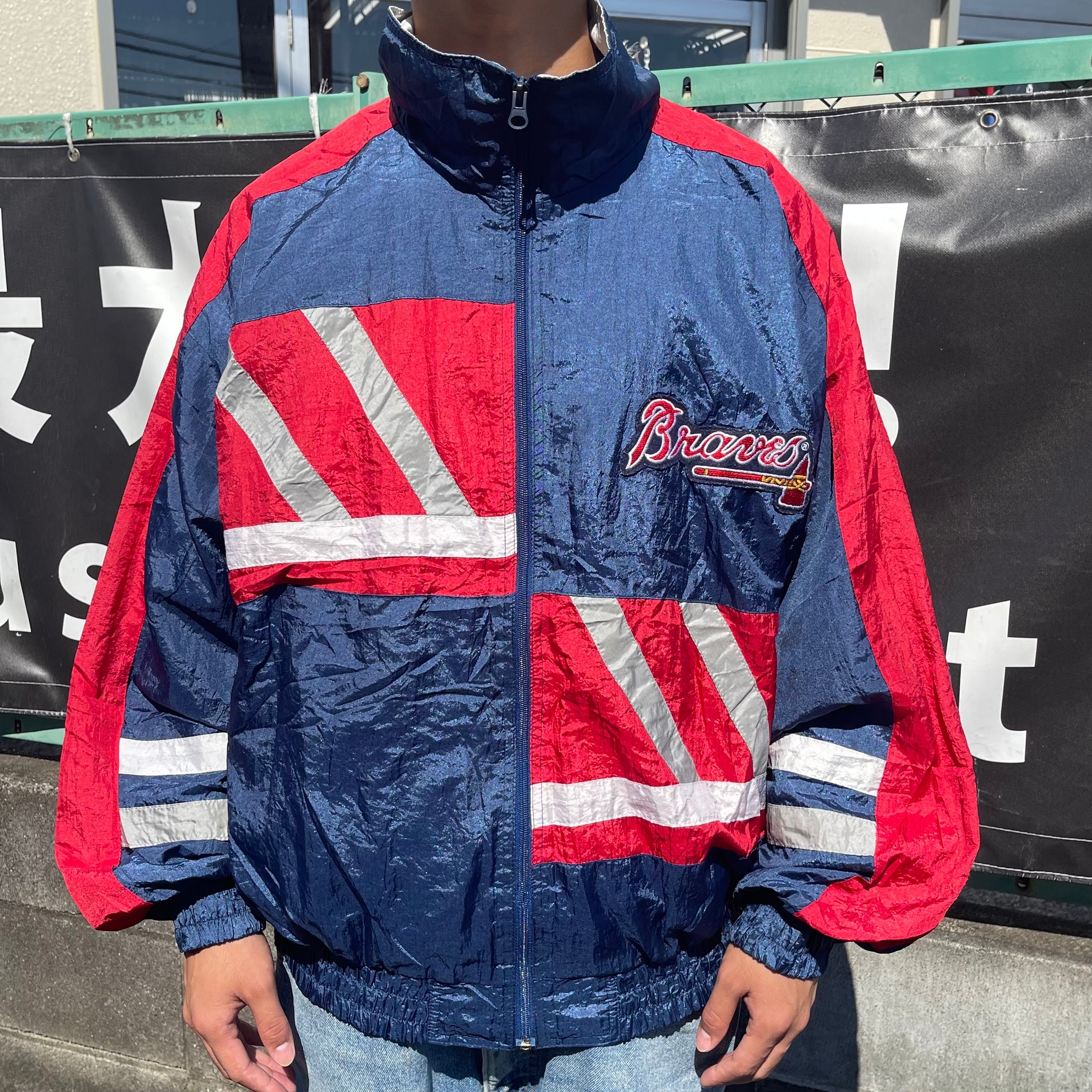 90s MLB STARTER アトランタブレーブス ナイロンジャケット L - 通販